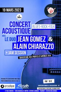 Concert acoustique Gomez Chiarazzo