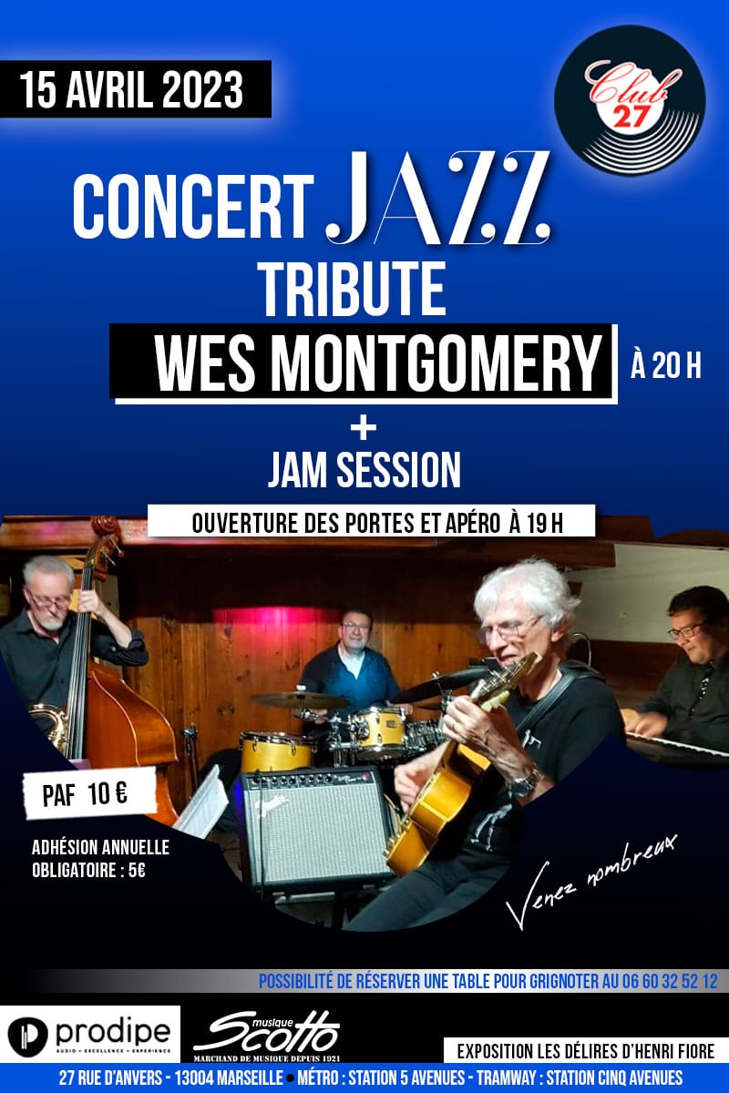 Concert Jazz avec WES MONTGOMERY Tribute