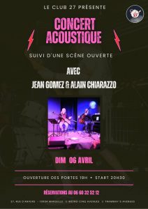 Jam Acoustique Jean Gomez & Alain Chiarazzo