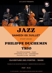 Philippe Duchemin Trio
