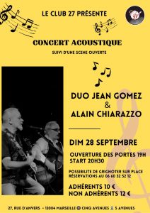 Jam Acoustique Jean Gomez & Alain Chiarazzo