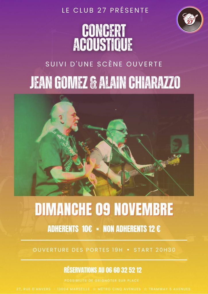 jean-gomez-alain-chiarazzo-09-novembre-2025 Jam Acoustique Jean Gomez & Alain Chiarazzo