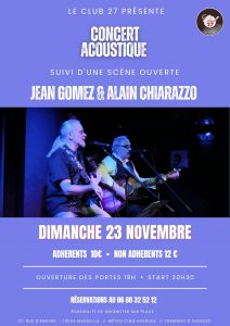 Jam Acoustique Jean Gomez & Alain Chiarazzo