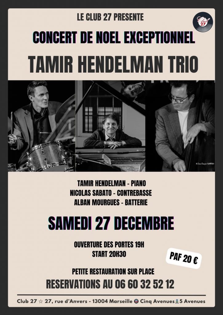 tamir-hendelman-trio-27-decembre-2025 Tamir Hendelman Trio