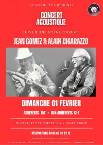 Jam Acoustique Jean Gomez & Alain Chiarazzo