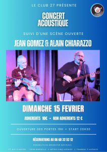 Jam Acoustique Jean Gomez & Alain Chiarazzo