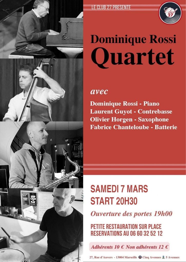 dominique-rossi-quartet-07-mars-2026 Dominique Rossi Quartet