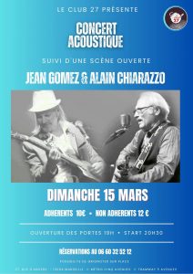 Jam Acoustique Jean Gomez & Alain Chiarazzo