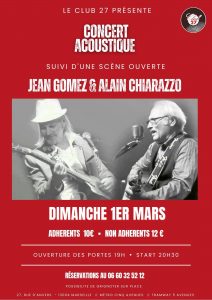 Jam Acoustique Jean Gomez & Alain Chiarazzo