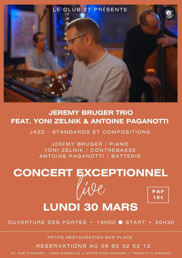 jeremy-bruger-trio-30-mars-2026 Jeremy Bruger Trio