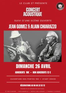 Jam Acoustique Jean Gomez & Alain Chiarazzo