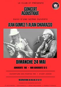 Jam Acoustique Jean Gomez & Alain Chiarazzo
